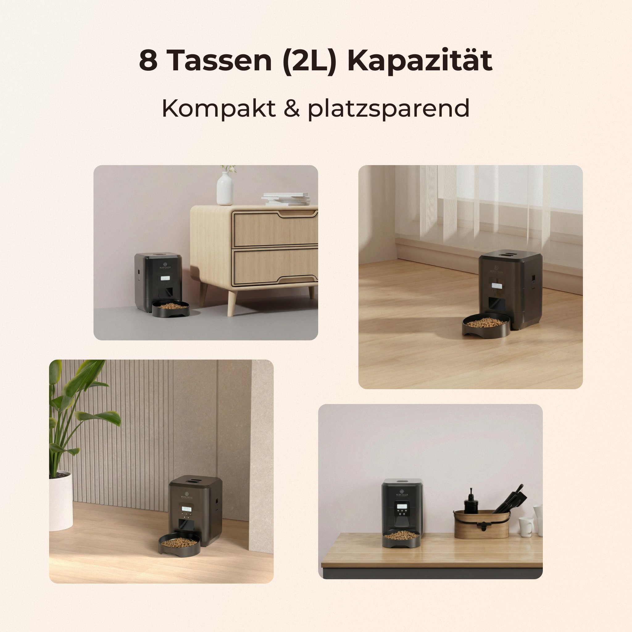Automatischer Futterautomat für Haustiere