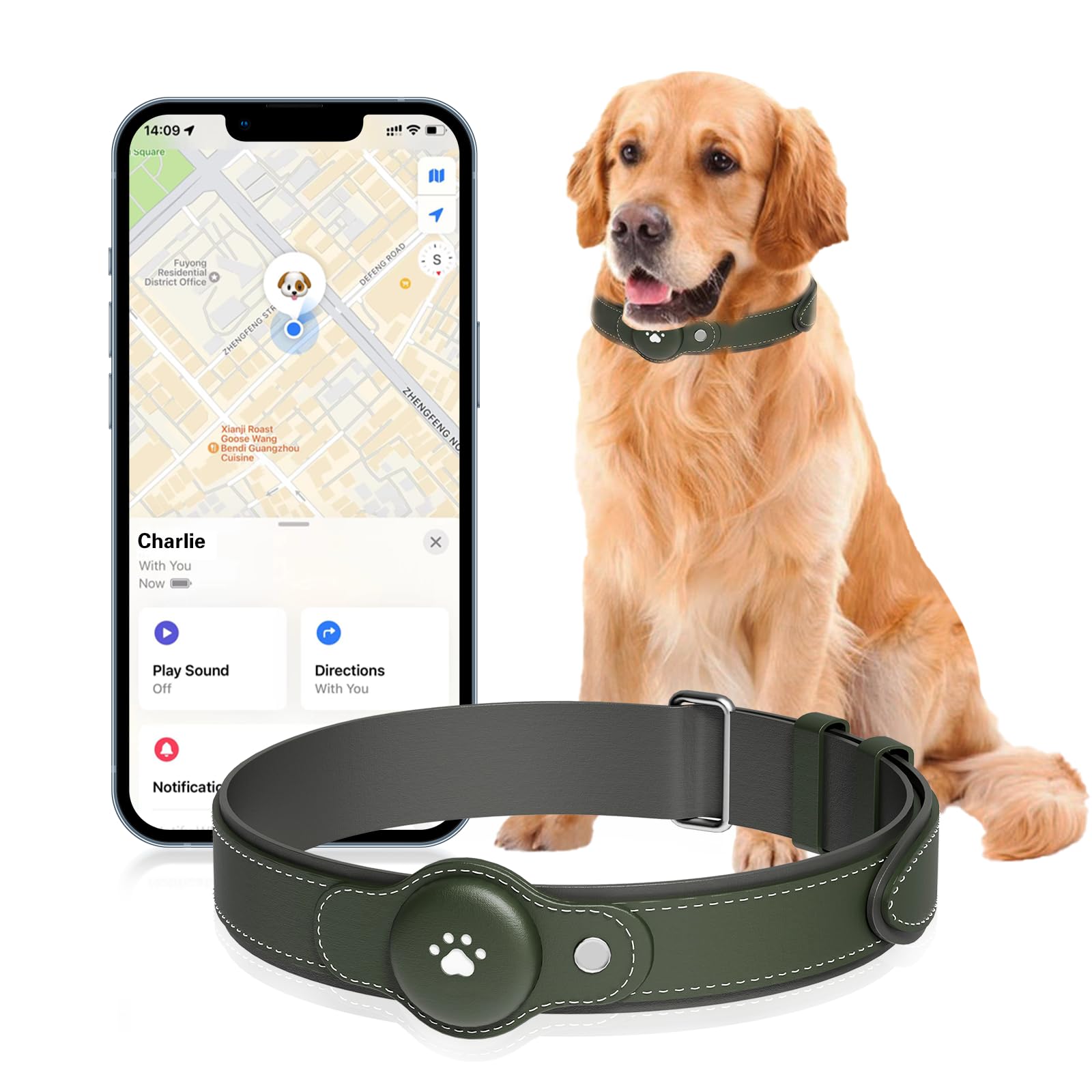 Pet Smart Collar GPS with Real-Time Location (Only IOS)
