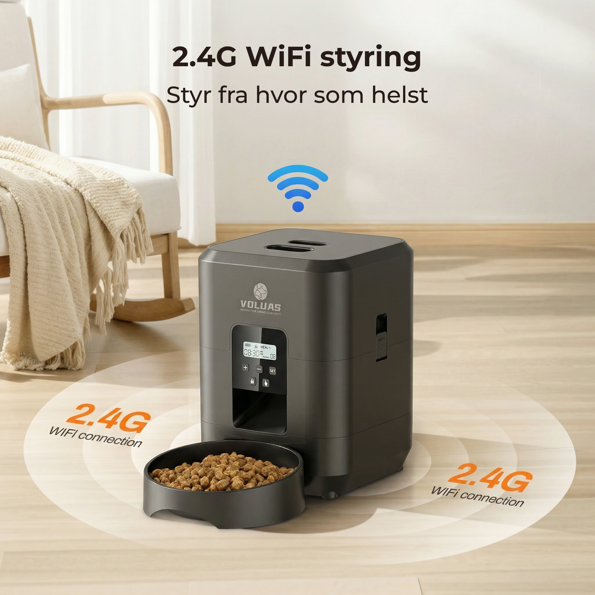 Automatisk foder til Kæledyr