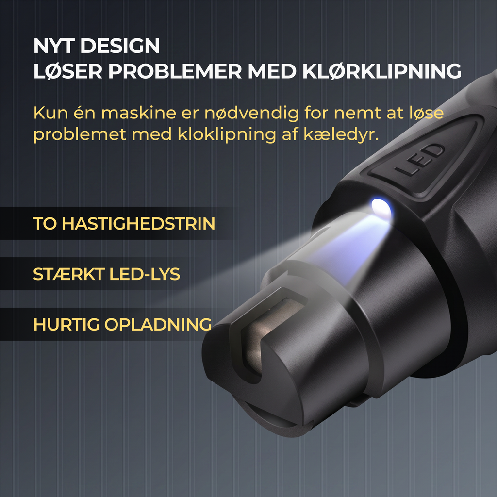 Genopladelig oplyst hunde-neglesliber