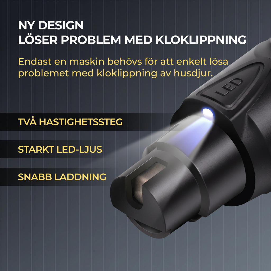 Rechargeable Lighted Dog Nail Grinder (SWE)
