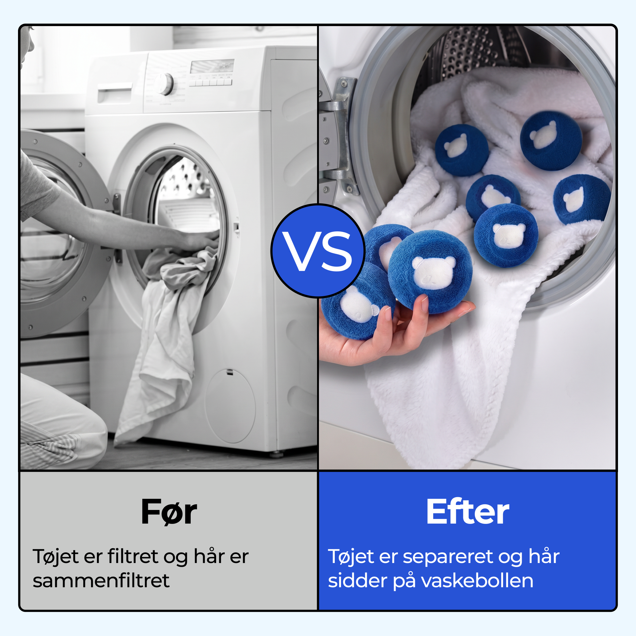 Genanvendelig hårfangerbold til kæledyr