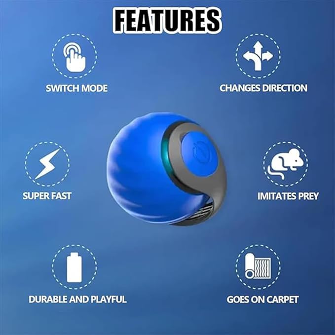 Interactive Auto Rolling Cat Toy Ball