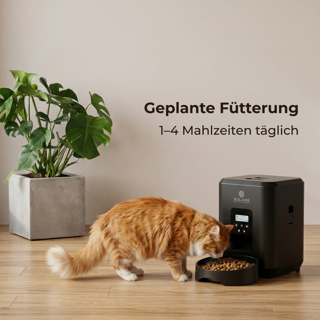 Automatischer Futterautomat für Haustiere