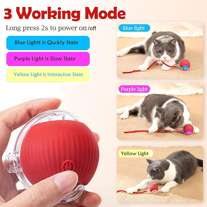 Self-Playing Rolling Cat Ball