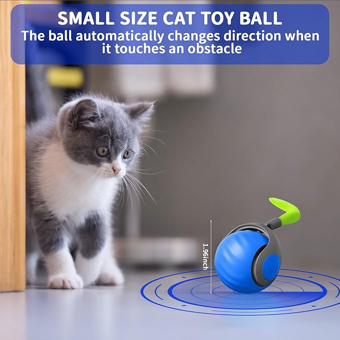 Interactive Auto Rolling Cat Toy Ball
