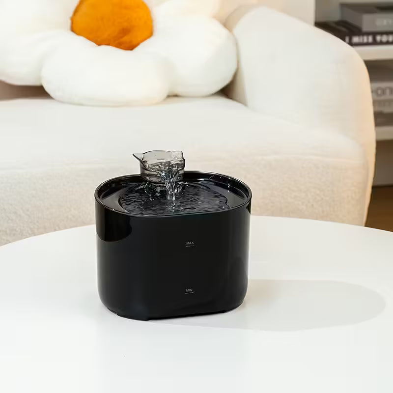 Cat Water Fountain Auto Recirculate Filtring Cats Dog Water Dispenser USB Electric Mute Pump Cat Ear Pet Cats Drinking Fountain with Filters