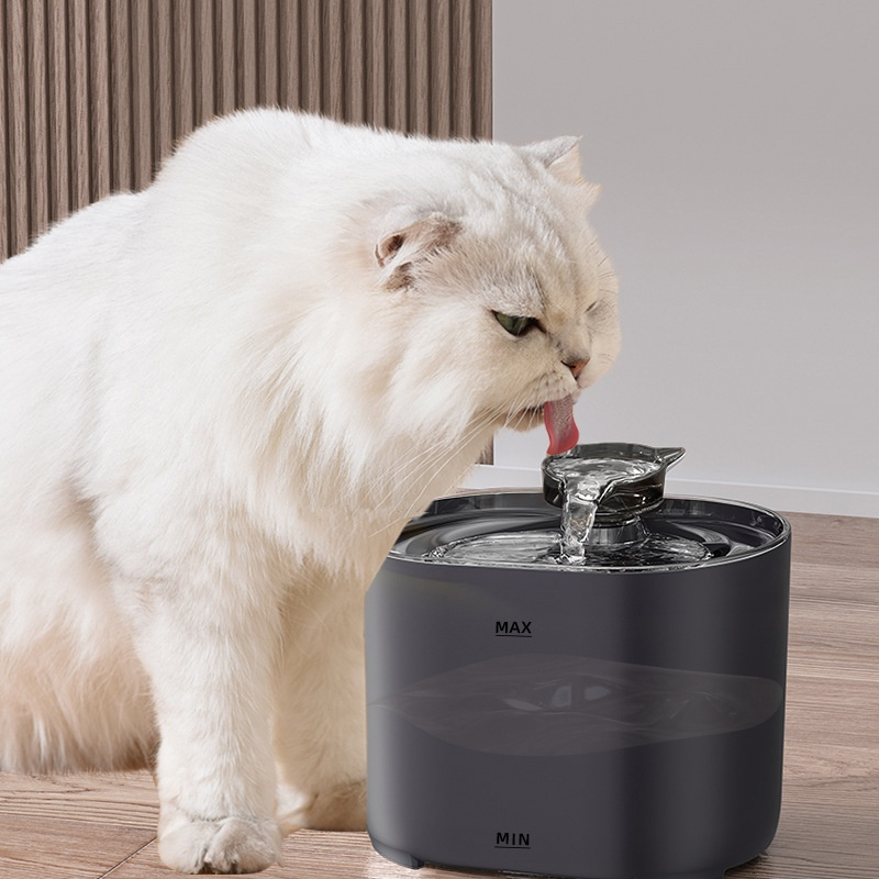 Cat Water Fountain Auto Recirculate Filtring Cats Dog Water Dispenser USB Electric Mute Pump Cat Ear Pet Cats Drinking Fountain with Filters