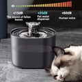 Cat Water Fountain Auto Recirculate Filtring Cats Dog Water Dispenser USB Electric Mute Pump Cat Ear Pet Cats Drinking Fountain with Filters