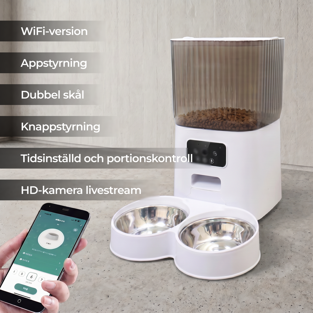 5L Automatic Pet Feeder with Camera (SWE)