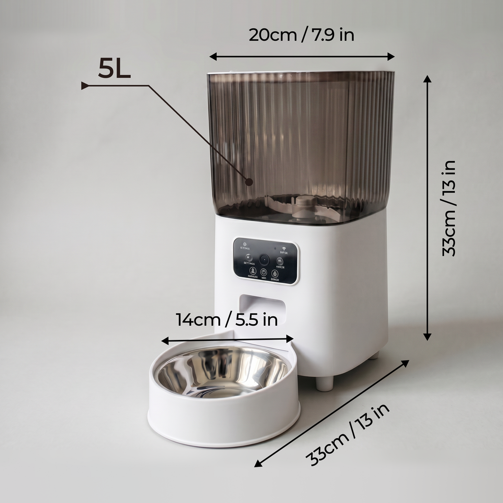 5L Automatic Pet Feeder with Camera