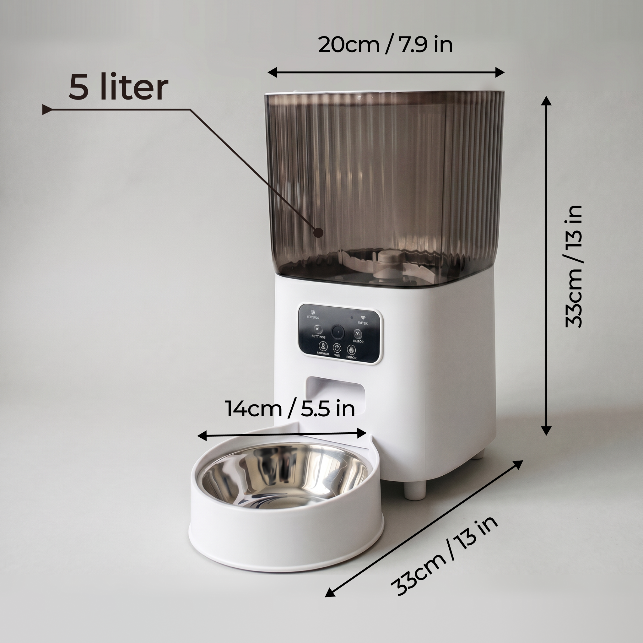 5L Automatic Pet Feeder with Camera (SWE)