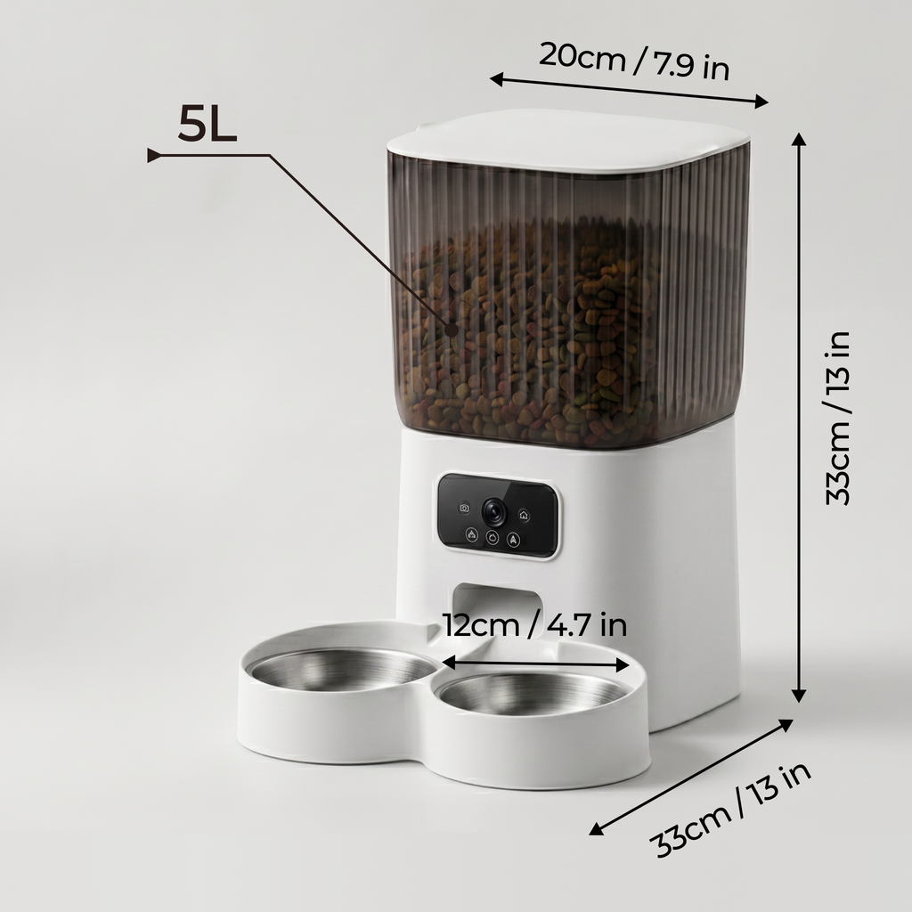 5L Automatic Pet Feeder with Camera