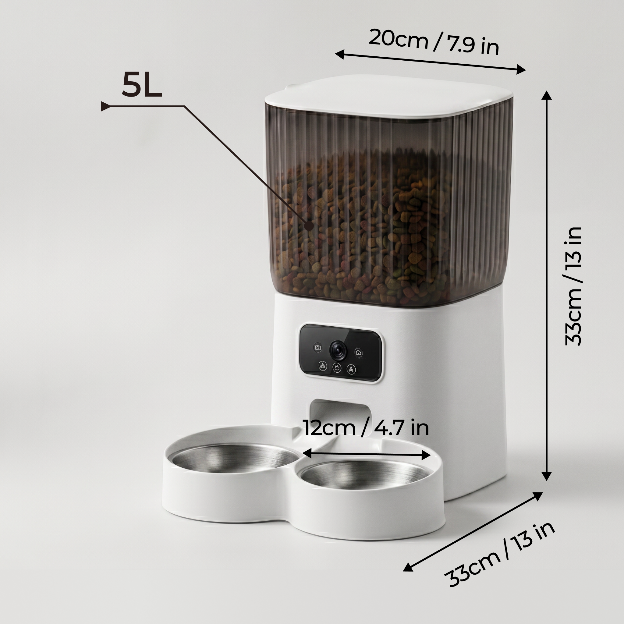 5L Automatic Pet Feeder with Camera